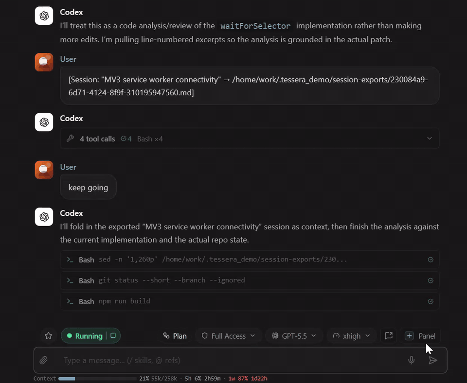 Tessera composer controls 데모